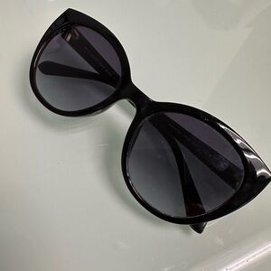 Black Kate Spade Oversized Cat Eye Sunglasses - Women Accessories